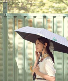 MOONBAT アデリアレトロ×estaa 晴雨兼用日傘 折りたたみ傘 さくら草 UV 一級遮光