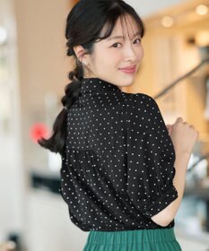 Tiaclasse 【新色追加】パフスリーブシャツブラウス