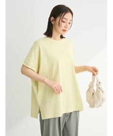 Green Parks インド綿 フレンチスリーブ前後差カットプルオーバー