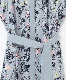 自由区 S 【WEB&一部店舗限定】ハーバルフロープリント8分袖 ワンピース