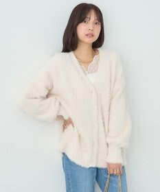 earth music&ecology ロングシャギーカーディガン