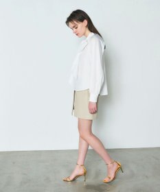 GRACE CONTINENTAL ボウタイギャザートップ