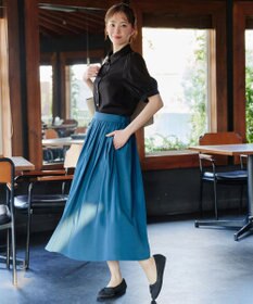 Tiaclasse L 【新色追加】パフスリーブシャツブラウス