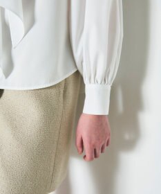 GRACE CONTINENTAL ボウタイギャザートップ