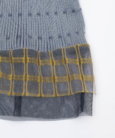 TRICOTE リブノースリーブニット