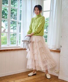 WEGO 【WEB限定/25年秋冬新作/洗濯OK/毛玉レス】タートルネックニット