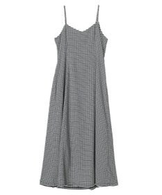 earth music&ecology チェックキャミワンピース