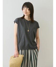 AMERICAN HOLIC 接触冷感フレンチスリーブカットプルオーバー