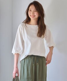 ANY 【接触冷感】シルケットスムース ツイストスリーブトップス