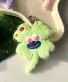 WEGO ハッピークローバーモンスターぬいぐるみキーホルダー