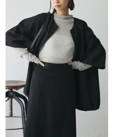 Green Parks AnriettMusee フロントジップジャガードブルゾン