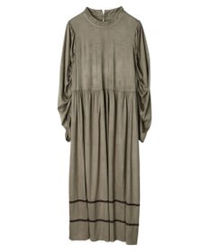 Green Parks ■ＥＳＣＡＲ　スエード調ギャザーキリカエワンピース