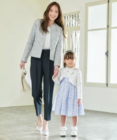 ANY KIDS 裾スカラップノーカラージャケット