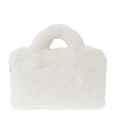 Maison de FLEUR チャーム付きファー2Wayボストンバッグ