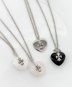 WEGO Lクロスハートネックレス