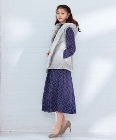 Tiaclasse 【2WAY】着回し自由のリバーシブルキルトフェイクファーベスト