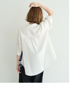 YECCA VECCA スカーフデザインアシメハーフスリーブシャツ