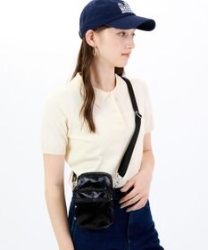 LeSportsac MINI PHONE BAG/ブラックシャイン