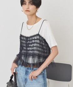 AMERICAN HOLIC 【2点セット】半袖Tシャツ＋チュールビスチェ