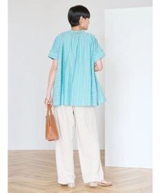 AMERICAN HOLIC 接触冷感フレンチスリーブ切り替えフレアブラウス