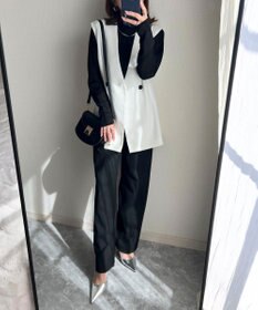 Green Parks AnriettMusee ネック切替デザインベスト