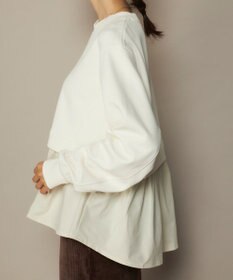 OP／FILA 【ocean pacific】らくティブ/異素材ミックスダンボールプルオーバー