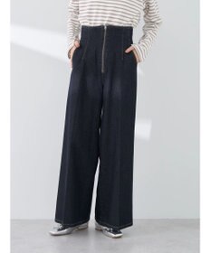 earth music&ecology フロントジップデニムパンツ