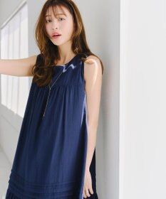 Tiaclasse 【洗える】ピンタックロングワンピース