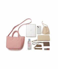 TOPKAPI 【ドラマ着用】【TREASURE TOPKAPI】シュリンクレザー メッシュハンドル ショルダー付き ミニ トート バッグ