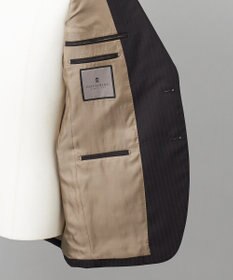 GOTAIRIKU シワになりにくい【御幸毛織/みゆきけおり】DRY SPINNER(ドライスピナー)スーツ（ブラウンストライプ）