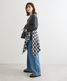 Green Parks ピグメントロゴ刺繍裏毛プルオーバー