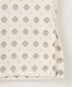 J.PRESS LADIES L 【洗える】 ジオメトリック スタンドカラー ブラウス