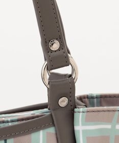 Y'SACCS ドローイングチェックトートバッグ