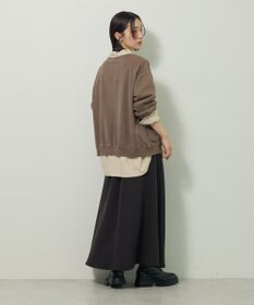 Green Parks ピグメントロゴ刺繍裏毛プルオーバー