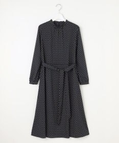 J.PRESS LADIES L 【洗える】ジオメトリックプリント ワンピース