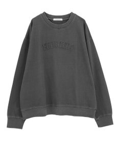 Green Parks ピグメントロゴ刺繍裏毛プルオーバー