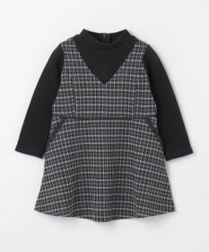 組曲 KIDS 【90-100㎝】チェックワンピース
