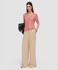 JOSEPH クリンクルリブ　カーディガン