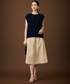 自由区 【SHIHOさん着用・レイヤード・旬スタイル】リネンコットン ベスト