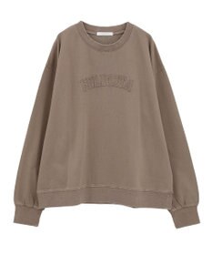 Green Parks ピグメントロゴ刺繍裏毛プルオーバー