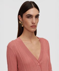 JOSEPH クリンクルリブ　カーディガン