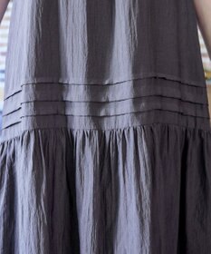 Tiaclasse 【洗える】ピンタックロングワンピース