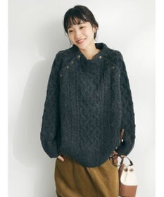 CRAFT STANDARD BOUTIQUE ラグランケーブルニットプルオーバー　