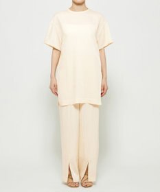 uncrave ドレープツイル スリットパンツ