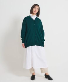 muuc 〈多彩な着方が叶う〉〈衿立て＆衿折り〉〈遠州織物の工場で織られた上質なコットン生地〉リボン紐付き多様衿 シャツワンピース