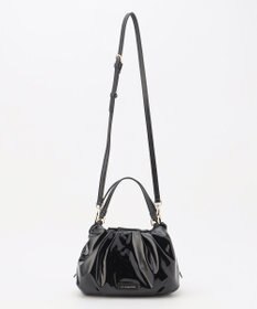 LA BAGAGERIE ソフトエナメル2WAYハンドバッグ Sサイズ