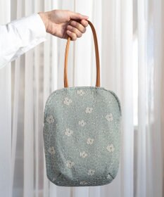 AND WOOL 【手刺繍のような刺繍が美しい】ハイドランジア刺繍 miniバッグ