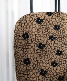 AND WOOL 【手刺繍のような刺繍が美しい】ハイドランジア刺繍 miniバッグ
