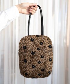 AND WOOL 【手刺繍のような刺繍が美しい】ハイドランジア刺繍 miniバッグ