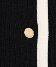 Feroux バイカラーリボンニット カーディガン